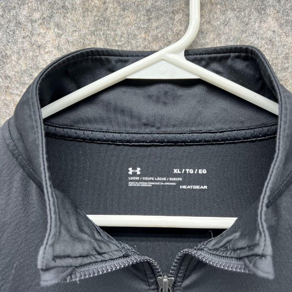 Under Armour Sweater Women Extra Large Black Full Zip Sweatshirt Loose Fit XL - Picture 2 of 13